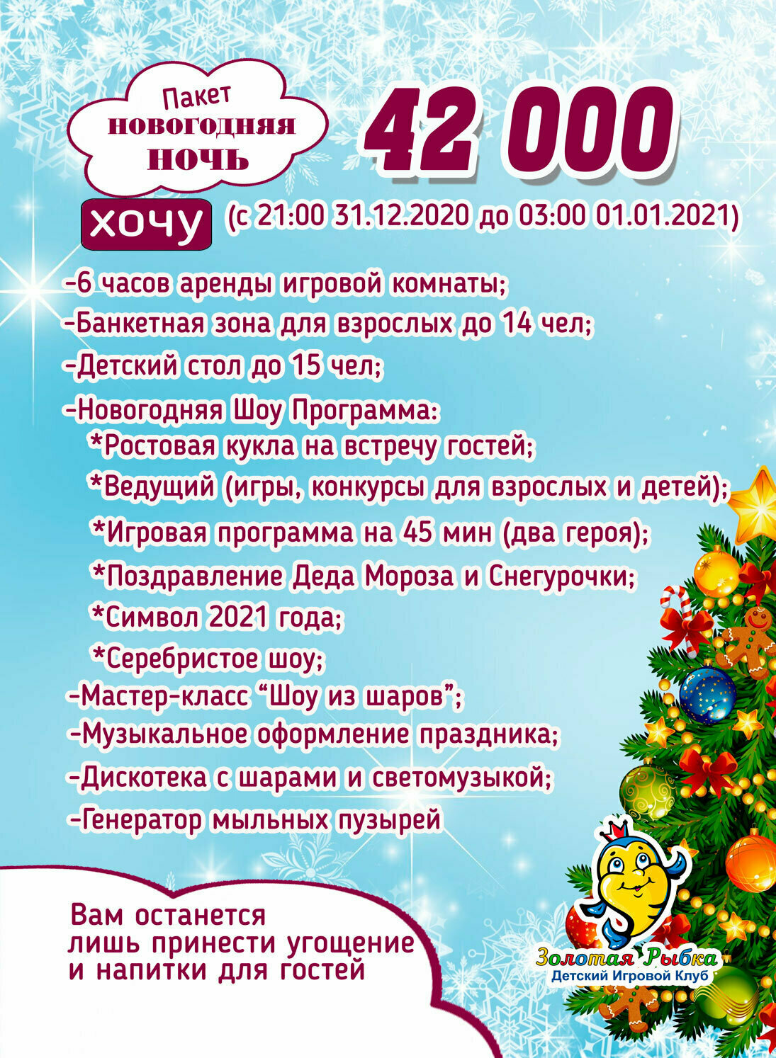 Пакет Новогодняя ночь